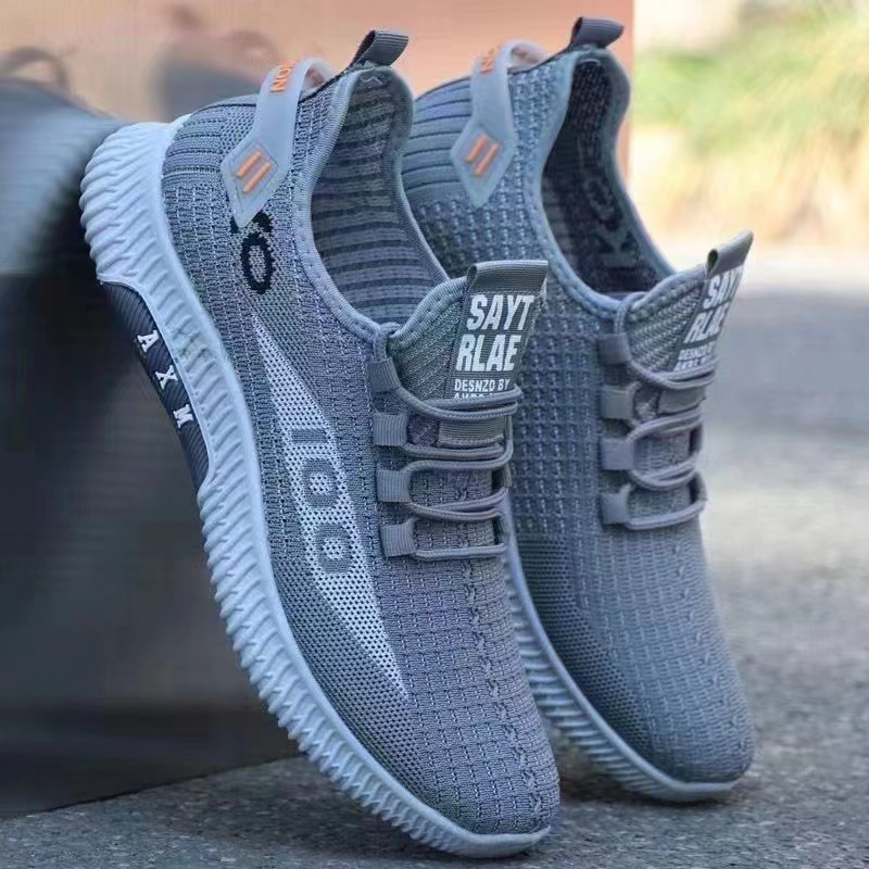 Free Shipping [One Piece Dropshipping] New Breathable Mesh Cloth Shoes Men's Shoes Soft Bottom Comfortable Breathable Casual Walking Shoes Mesh Surface Shoes