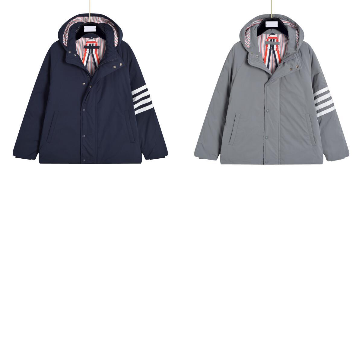 tb男士冬季新款短款羽绒服休闲保暖男女同款情侣款连