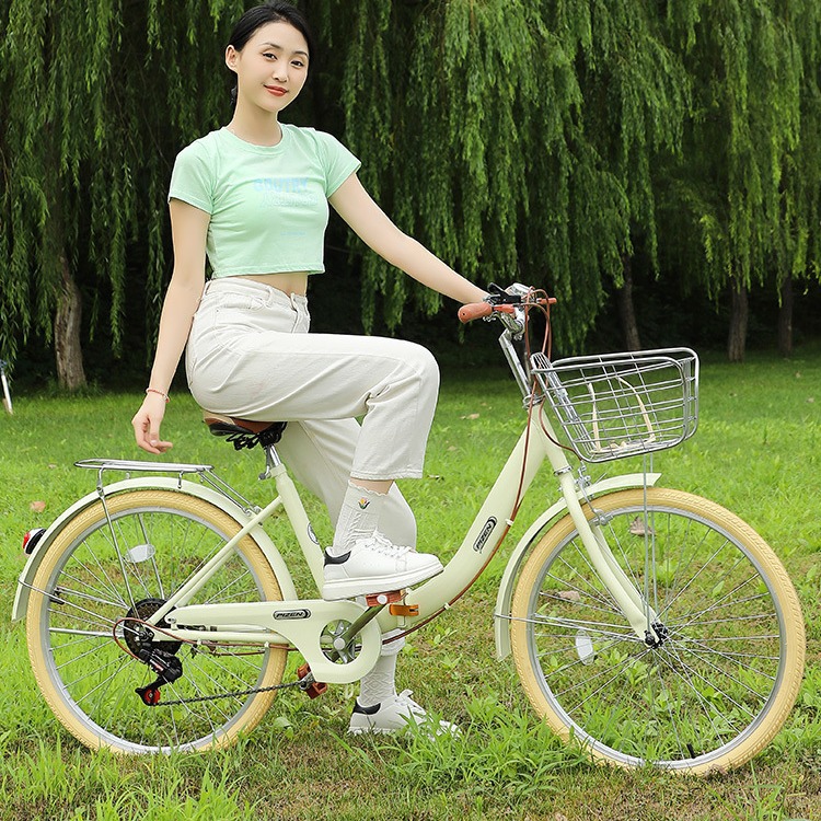 22 24寸成人女士自行车轻便通勤上班学生校园代步变速单车-阿里巴巴