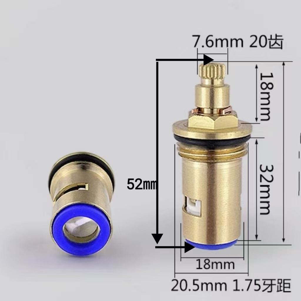 全铜阀芯双控淋浴 陶瓷阀芯浴缸加长冷热水通用型全铜花洒配件