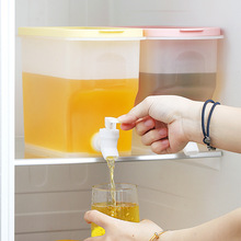 3.8L冰箱冷水壶带水龙头大容量家用水壶夏茶壶柠檬水冷水桶凉水壶