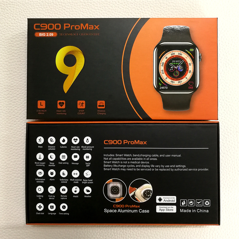 Cross-Border Huaqiang North S9 Smart Watch Watch9 Smart Watch Wireless Charger Bluetooth Calling Business Sports Watch