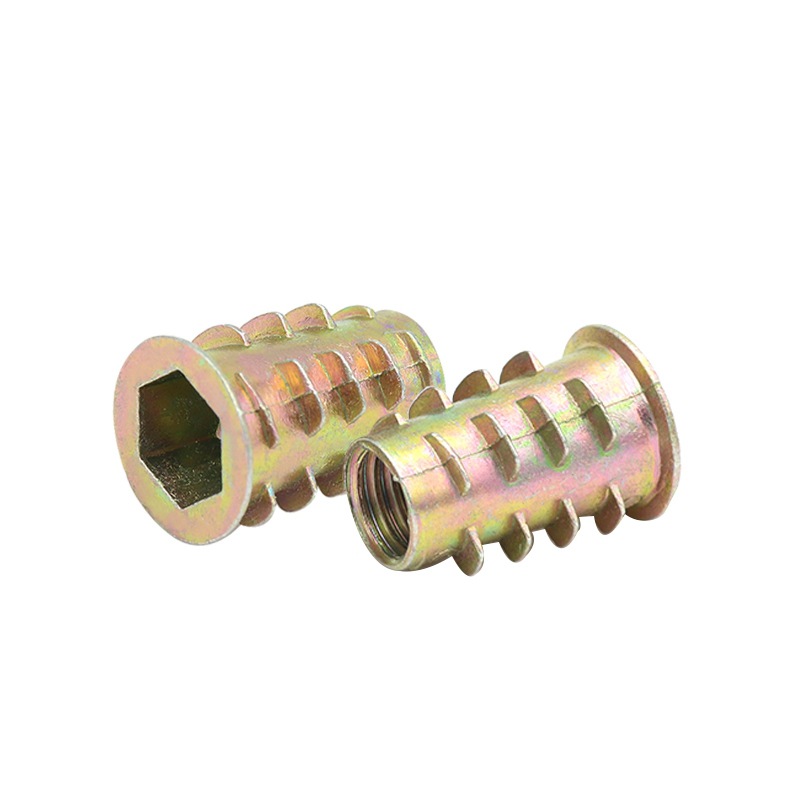 家具螺丝配件预埋螺母木家具内嵌螺母m4嵌入式5m6m8m10内外牙螺母