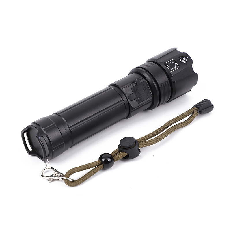 Power Torch Rechargeable Portable Light Outdoor Long-Range Super Bright Household Ultra-Long Life Battery LED Flashlight