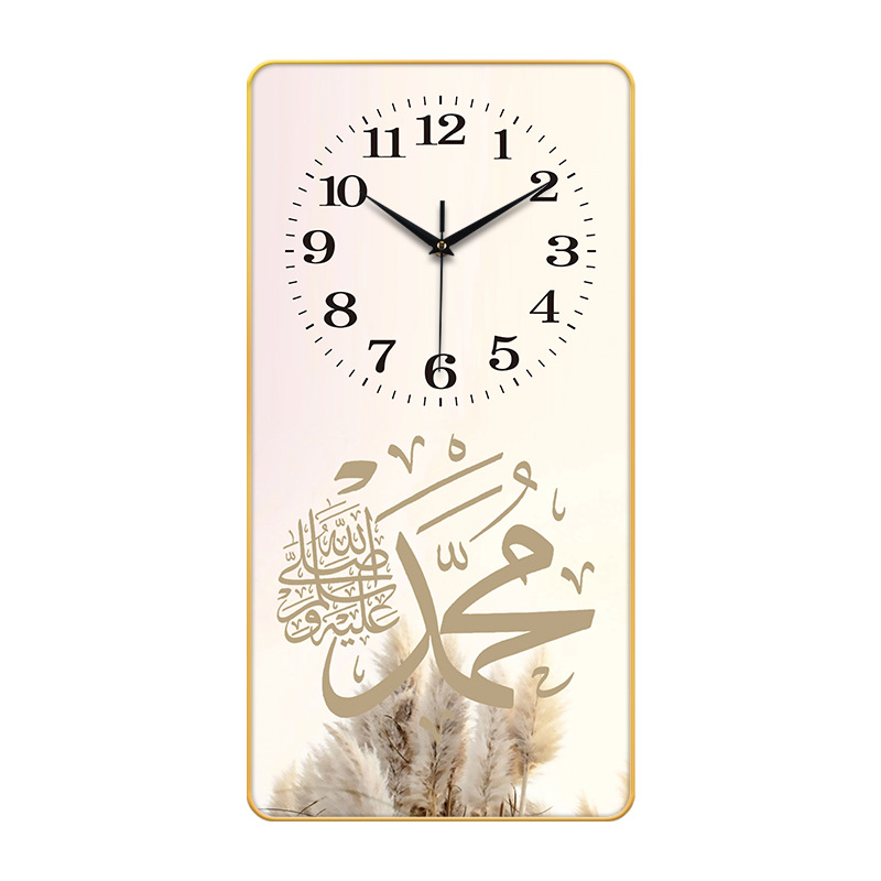 Modern Simple Density Plate Clock Fresh Mute Wooden Wall Clock Glass-Free Material Pattern Clear and Accurate Travel Time