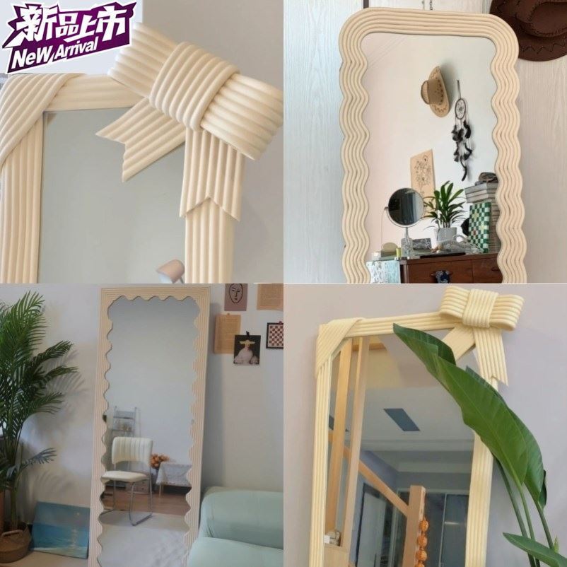 镜子装饰diy材料网红镜子diy装饰改造边框防撞情人节化妆镜创意