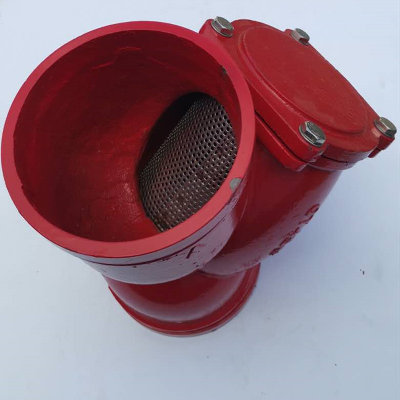 阀门沟槽式卡箍过滤器y型沟槽式卡箍过滤器dn65dn200