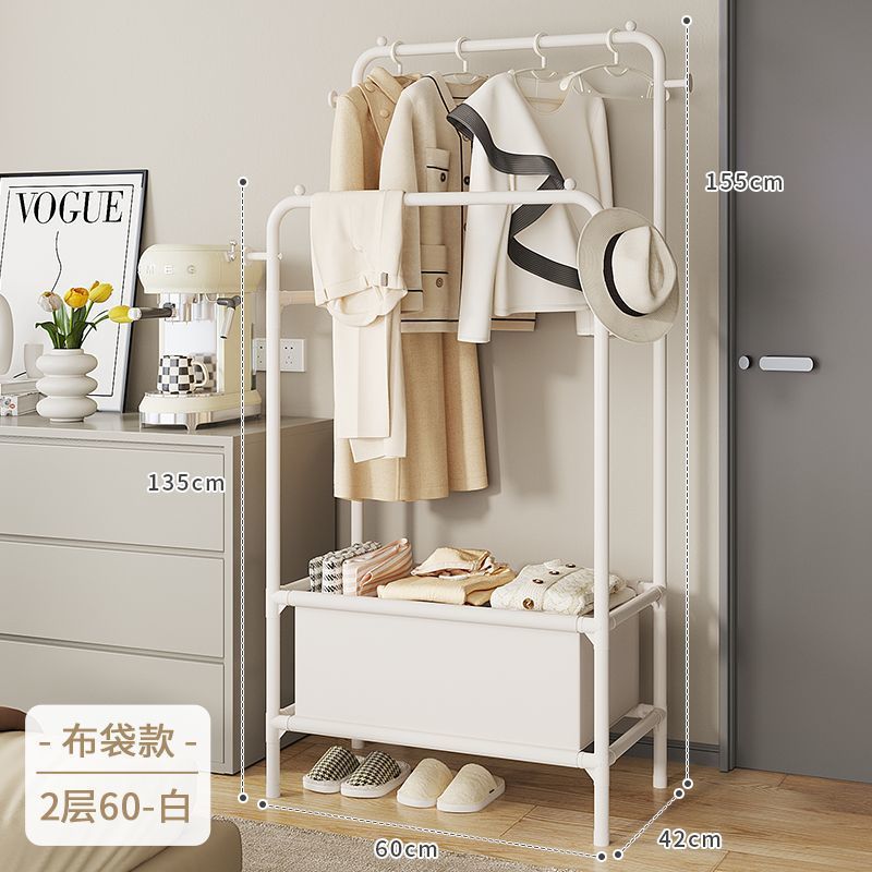 Simple Clothes Hanger Multi-Layer Clothes Storage Rack Multi-Functional Bedroom Rental Room Clothes Hanging Rod Ins Thick Thickened