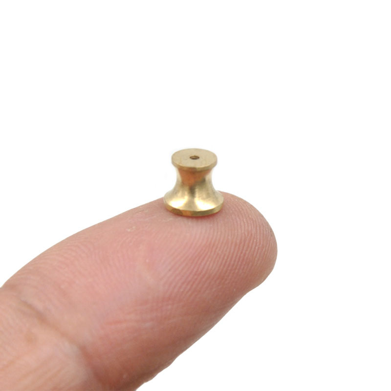 Copper Lathe Earplug Anti-Drop Ear Studs Back Plug Earrings Hook and Eye Closure Cap Made Logo Ornament DIY Accessories Ear Forcing Material