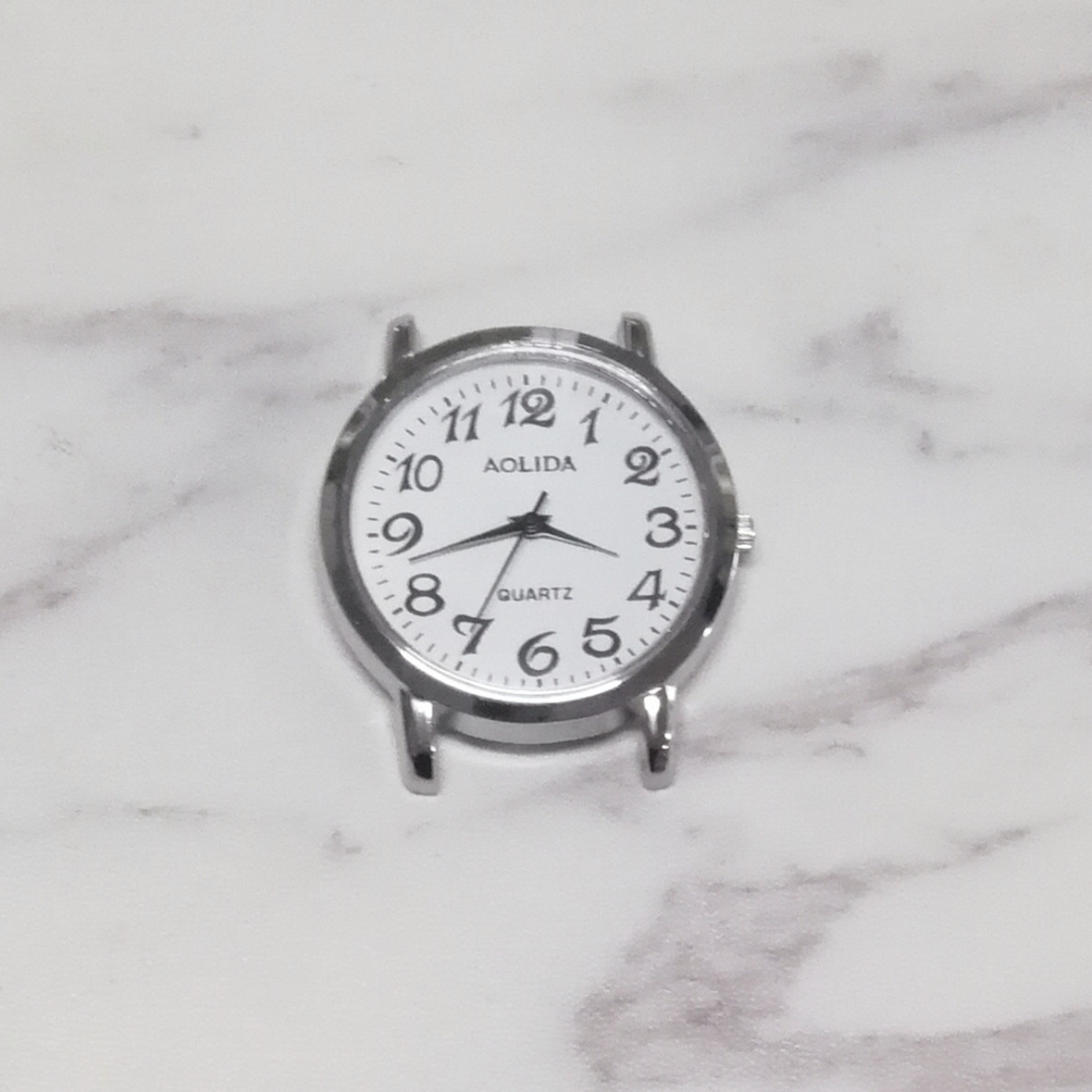 澳立达2035机芯表头 手表合金表头 老人表 数字 条钉表头 防水