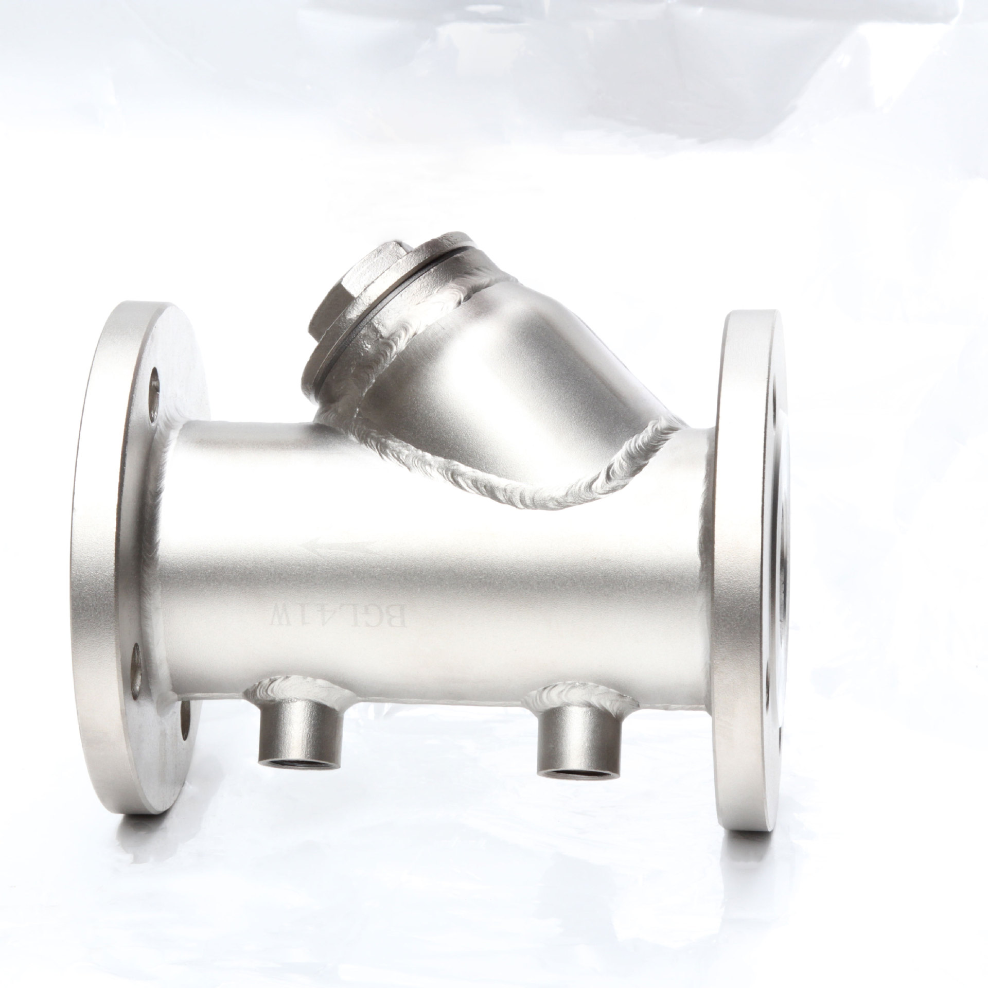 不锈钢保温夹套y型过滤器bgl41hw16p水蒸汽油品保温法兰过滤器