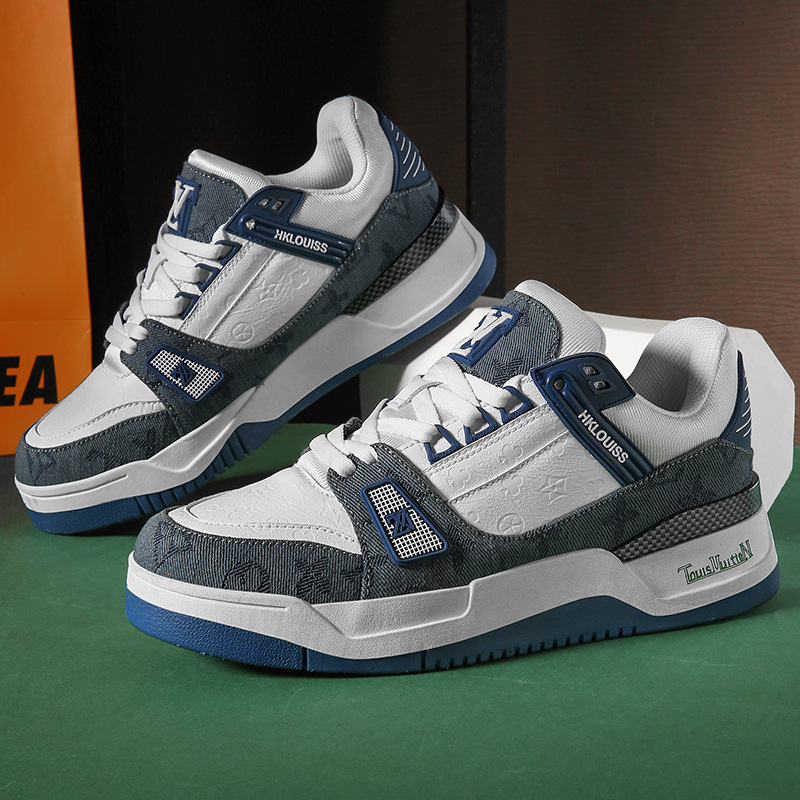 跨境鞋子男潮鞋新款厚底运动休闲鞋男网红小白鞋男运动板鞋