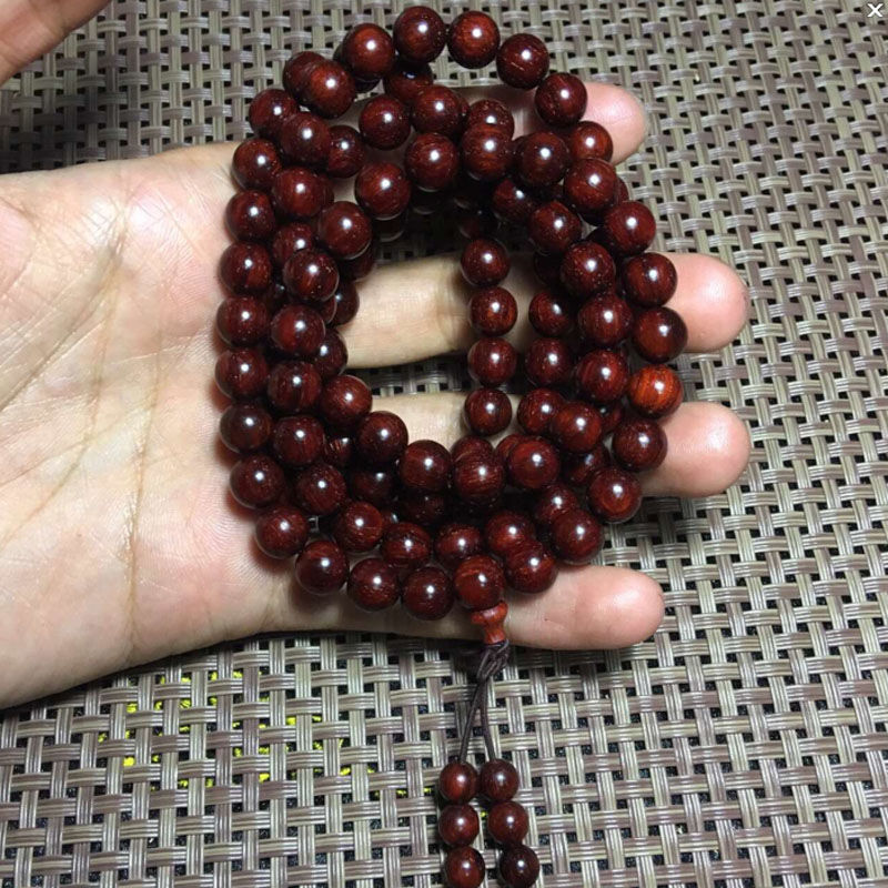 印度老料多星小叶紫檀108颗0.