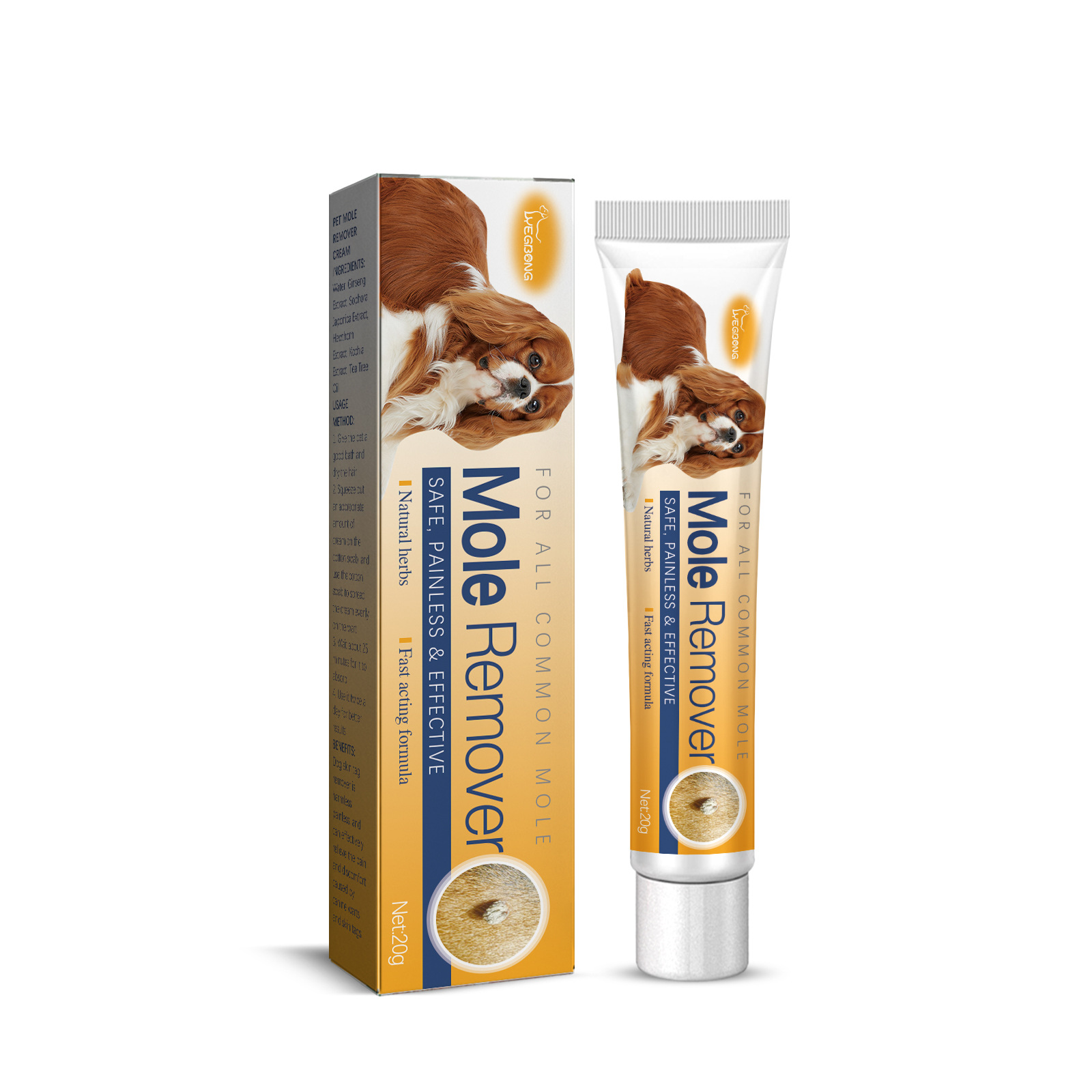 Yegbong Pet Wart Cream Dog Cat Pet Skin Care Wart Cream
