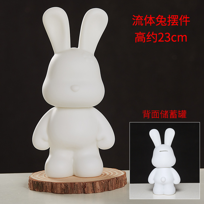 White Body Wholesale Vinyl Fluid Bear Fluid Rabbit Bearbrick Resin Bear Bob Violent Bear Bear Wholesale