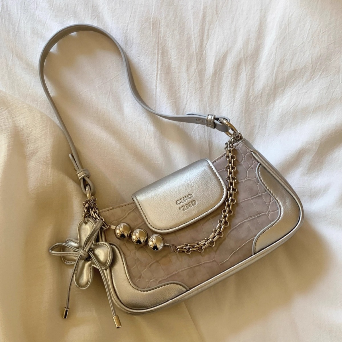 南风chio2nd 屋顶花园腋下包包女士夏天轻奢小众高级感单肩斜挎包