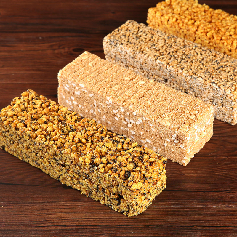 正宗义乌手工芝麻糖冻米糖传统糕点休闲小零食摆地摊食品现做批发