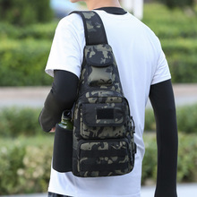 胸包男潮牌运动机能单肩斜挎包夏季男士腰包路亚背包战术弹弓小包