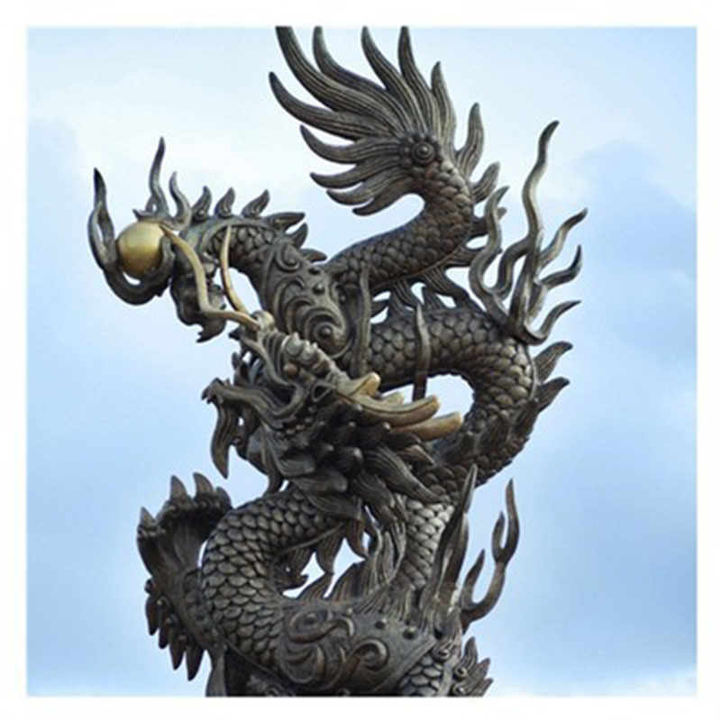铸铜龙动物雕塑酒店公司大堂铸铜龙景观工程大型景观铸铜雕塑