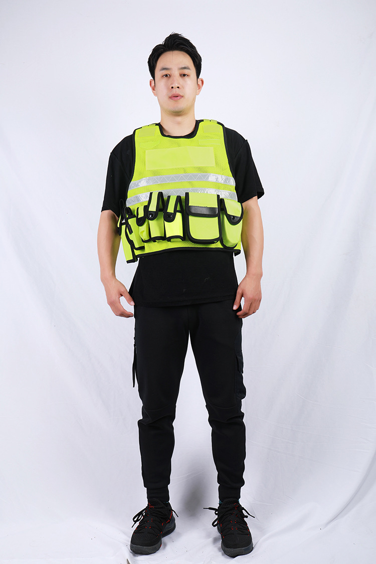 金福反光背心警示式防护马甲外套交通路政执勤八件套反光衣马甲