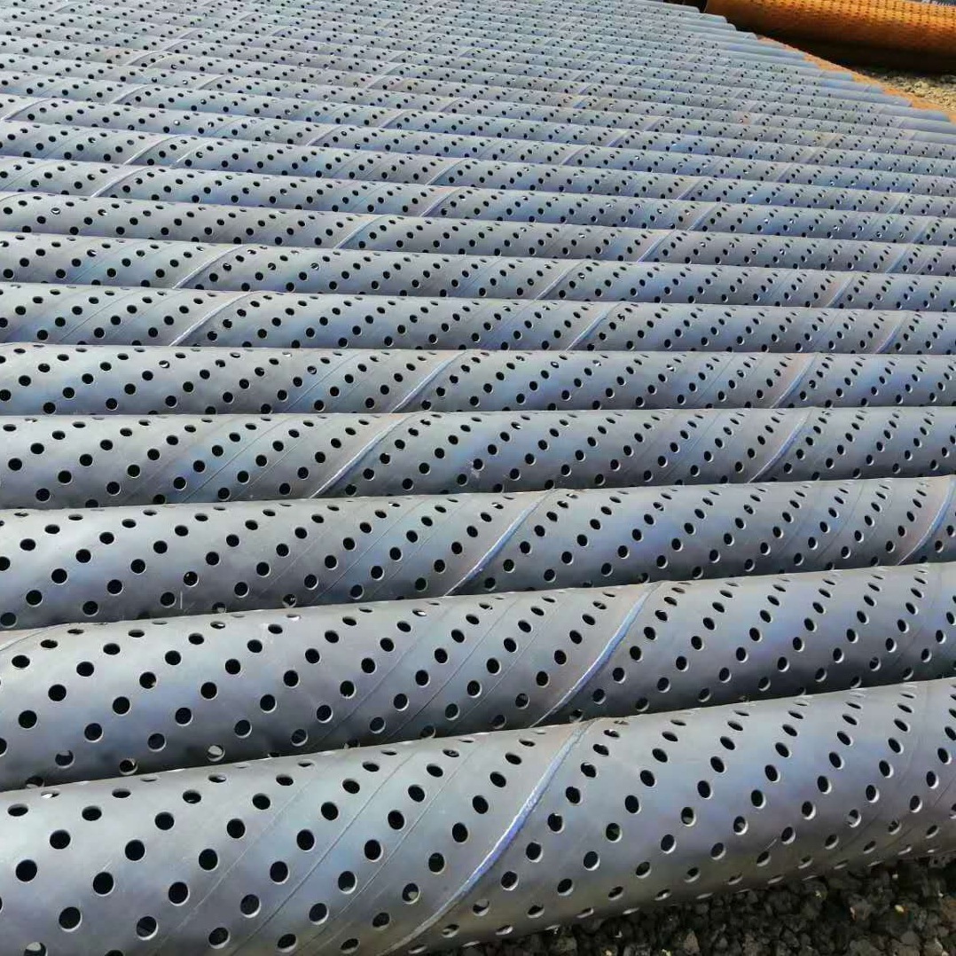 天津螺旋冲孔滤水管 325*6mm丁字焊桥式滤水管 观测井用降水井管