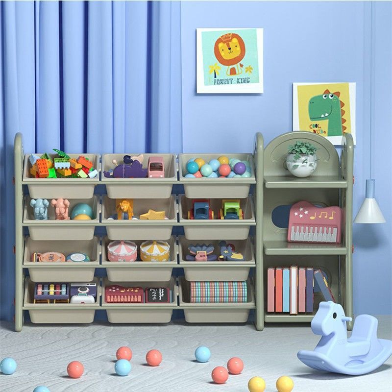 玩具置物架儿童玩具收纳架幼儿园宝宝书架整理架收纳柜多层大容量