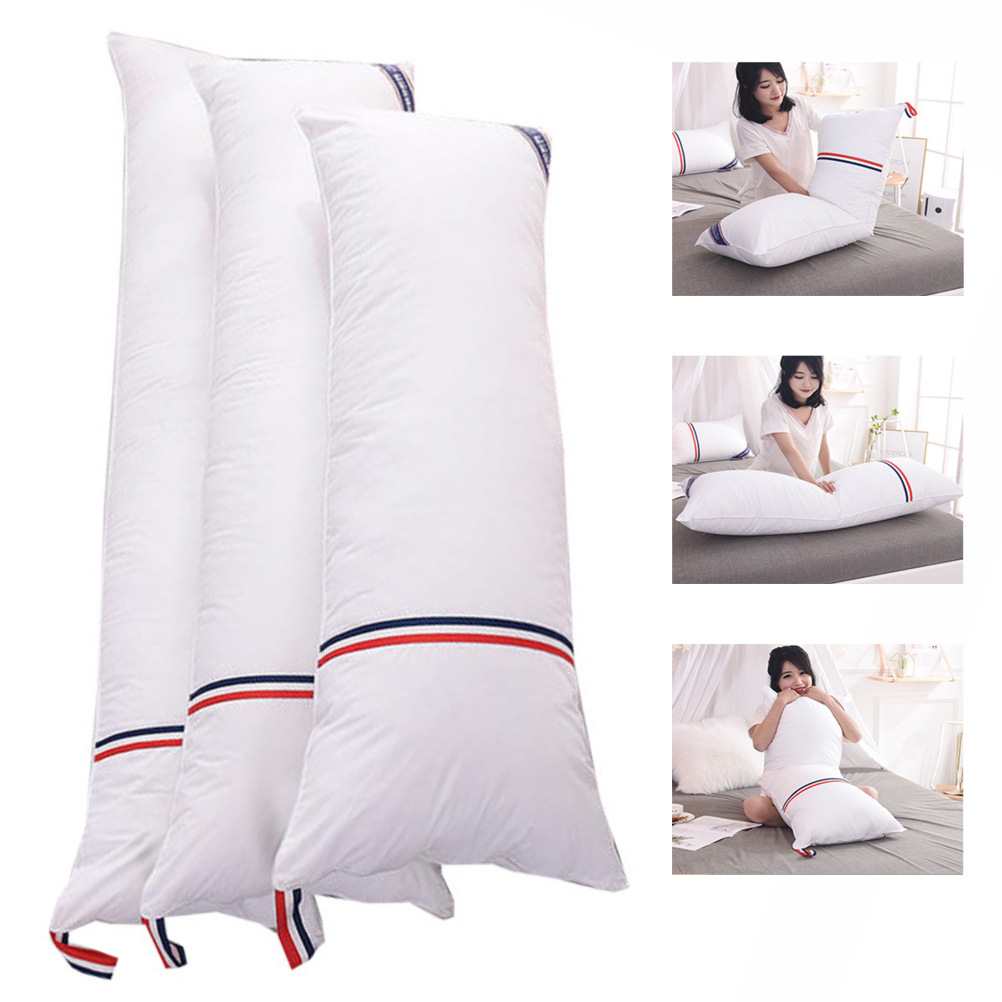 批发全棉贡缎绣花护颈立体羽丝绒枕芯酒店枕头 厂家直