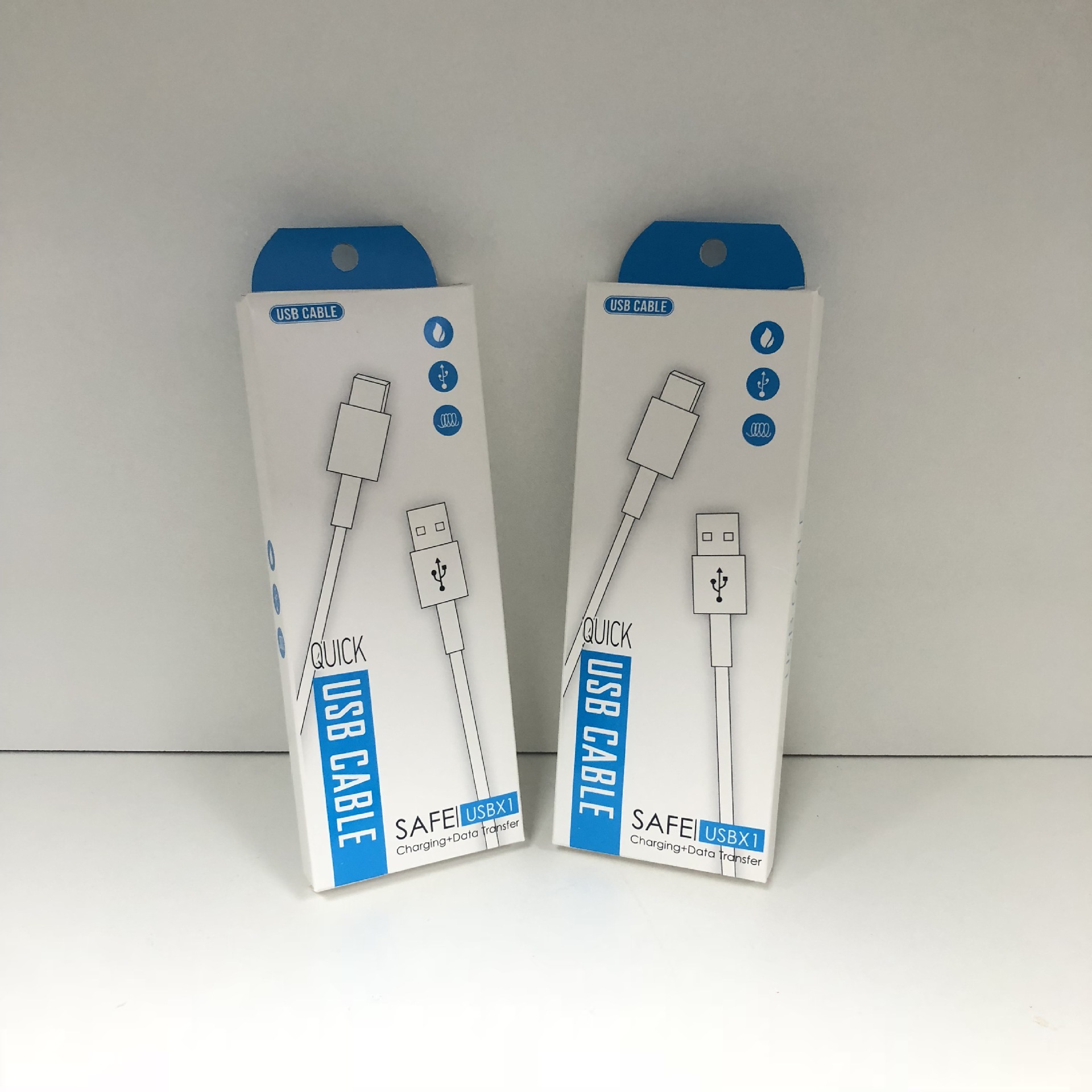 新款手机数据线包装盒usb数据线中性纸盒现货直发好运365批发