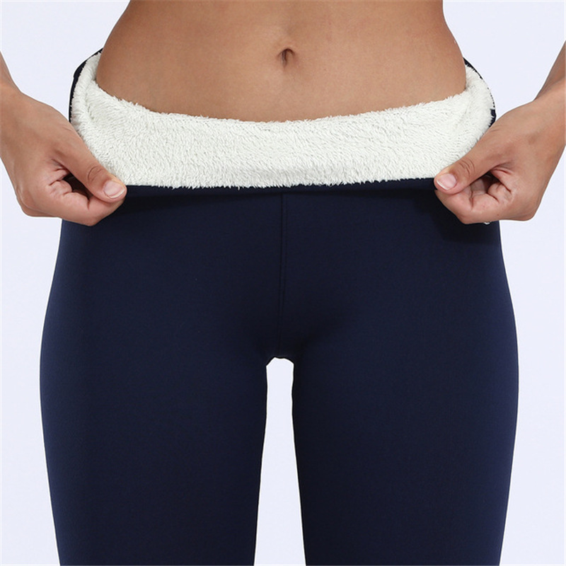 New Women's Outer Wear Trousers Velvet Padded Leggings High Waist Slimming Cashmere Pants Thick Thermal Cotton Pants Women's Autumn and Winter