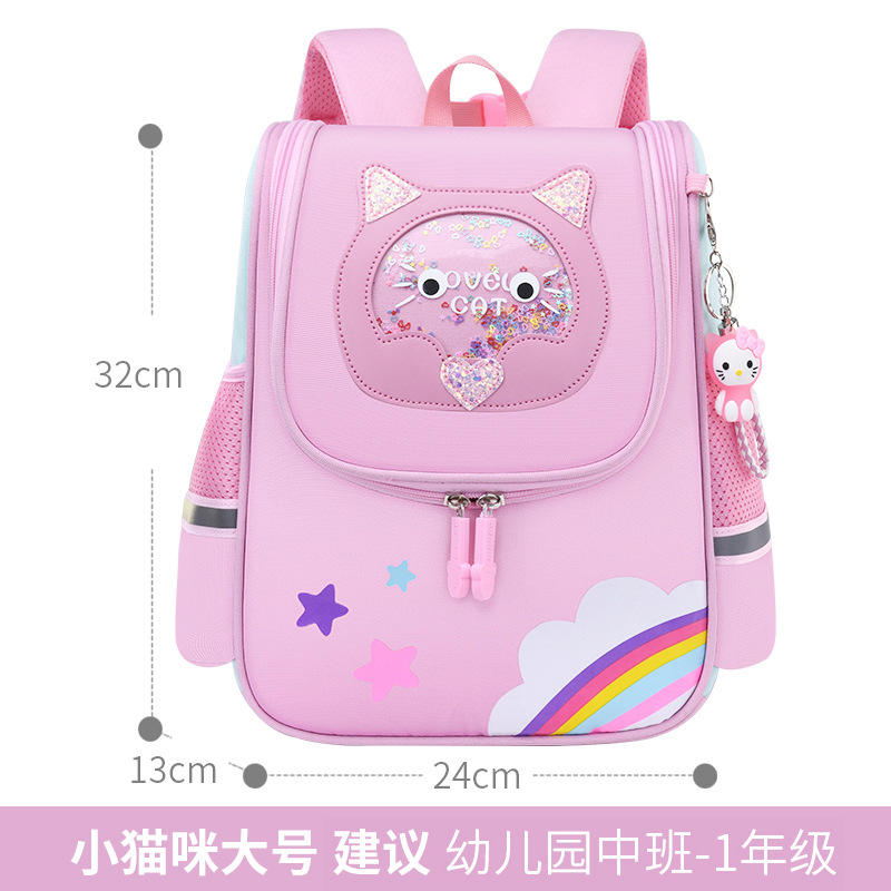 Sesame Baby New Cartoon Astronaut Bag Cute Baby's Backpack Bag Lightweight Boys and Girls Kindergarten Small School Bag
