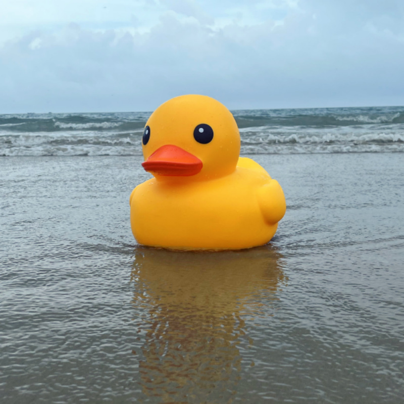 大黄鸭戏水玩具儿童游泳池游乐园漂浮玩水大号鸭子玩具跨境亚马逊