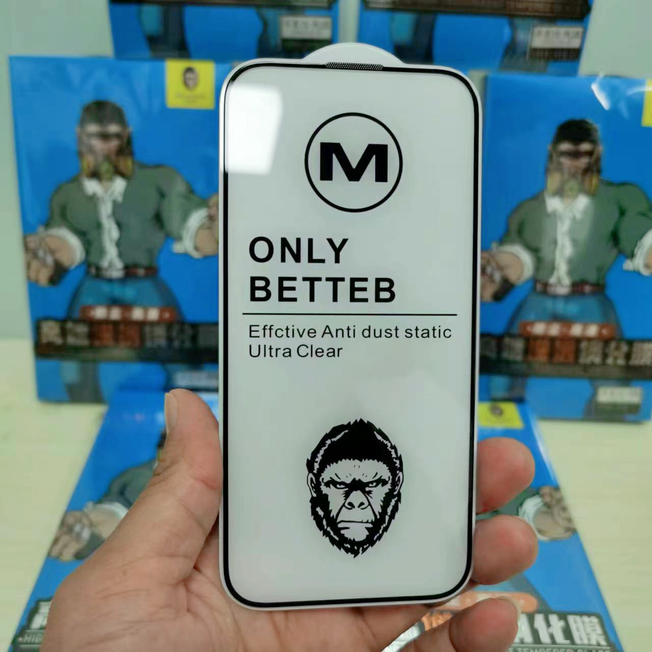 适用苹果15pro max钢化膜iphone14/13康宁大猩猩高清增透防窥贴膜