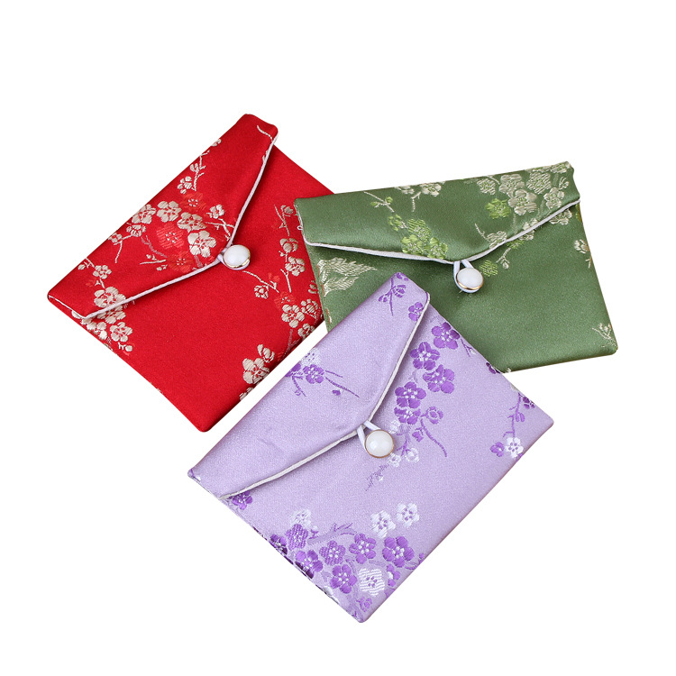 Wholesale Jewelry Bag Silk Pouch Zipper Bag Cloth Bag Gift Box Buddha Beads Bracelet Bag Brocade Bag Jewelry Package Bag