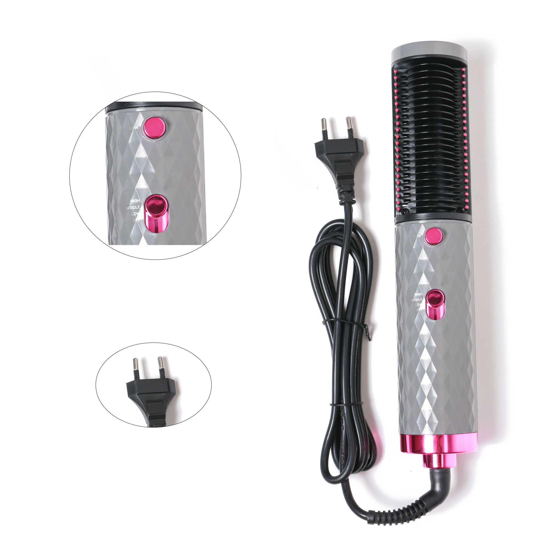 waer multi-function hot comb hot and cold wind blowing comb hair curler hair straightener hair dryer
