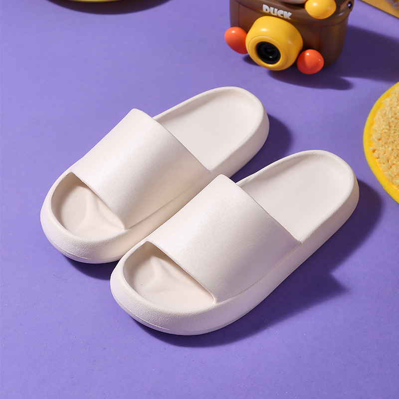 Home Platform Slippers Women's Summer Couple Indoor Home Shit-Stepping Sandals Bathroom Bath Soft Bottom Slippers Men