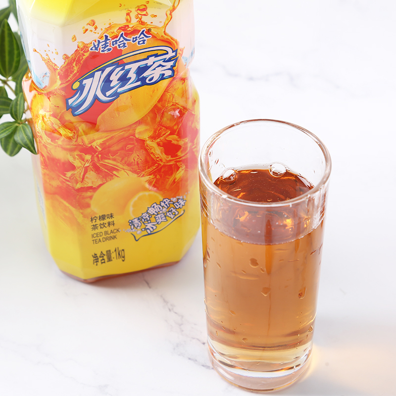 娃哈哈冰红茶1kgx4瓶整箱 哇哈哈夏季清凉解暑茶饮料大瓶子包邮
