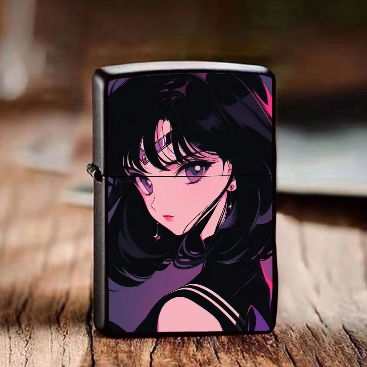 Longsuo Anime Kerosene Lighter Cartoon Character Sailor Moon Creative Windproof Lighter Support One Piece Dropshipping