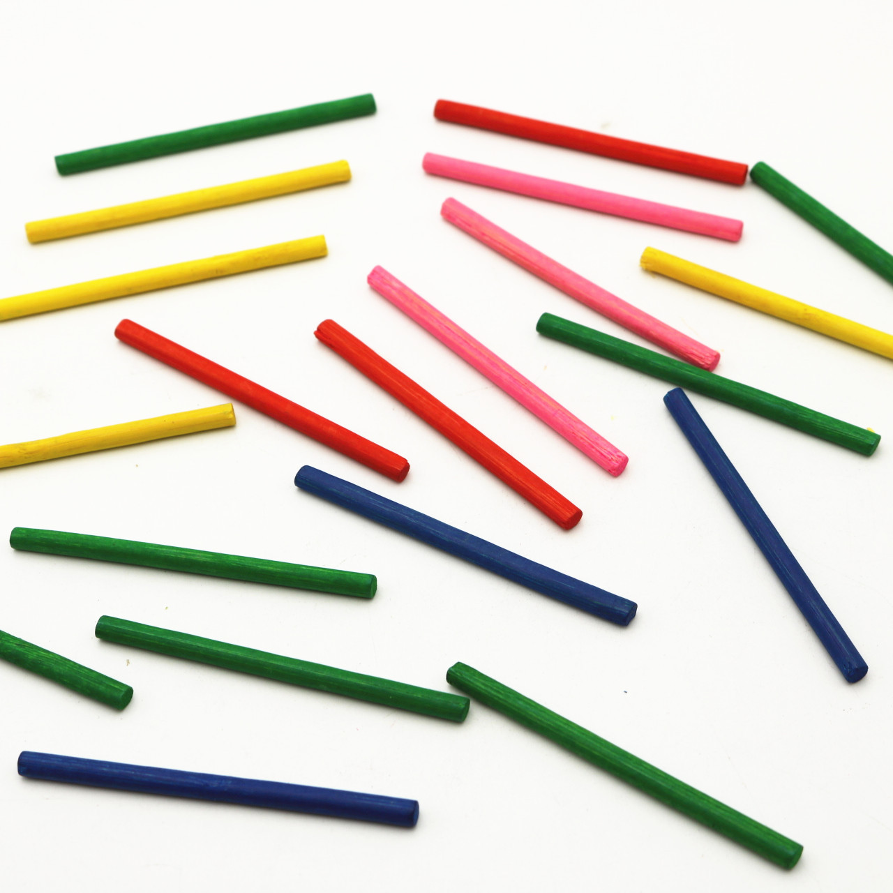 彩色木质数学棒数数棒游戏棒儿童早教益智低年级计数工具一包50根