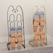 简约拖鞋架客厅室内宿舍卫生间门后浴室创意晾晒沥水小鞋铁艺架子