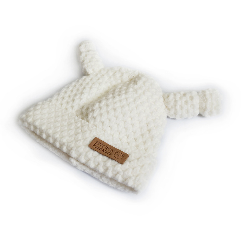 Chengwen Knitted Hat Cute Funny Three-Dimensional Antenna Cap Personality Children's Wool Hat Male and Female Baby Sleeve Cap