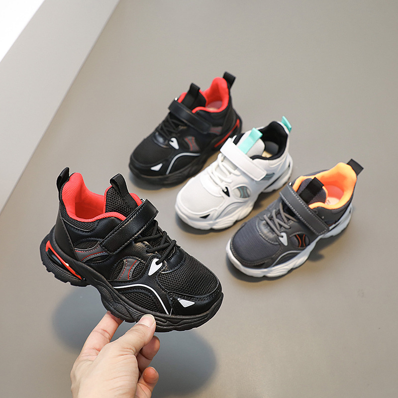 Children‘s Shoes Boys ‘And Girls‘ Sneakers Medium and Large Children‘s Casual New Dad Shoes Velcro Running Shoes Factory Direct Supply