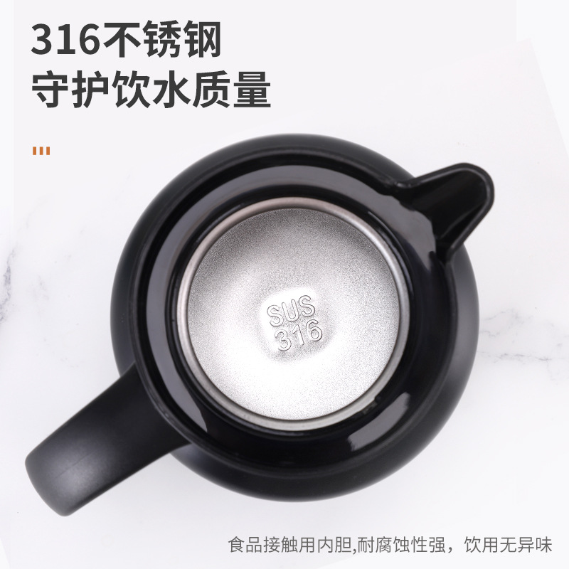 Multi-Functional Tea Water Separation Braised Teapot Household Business 316 Stainless Steel Kettle Old White Tea Bubble Insulation Pot