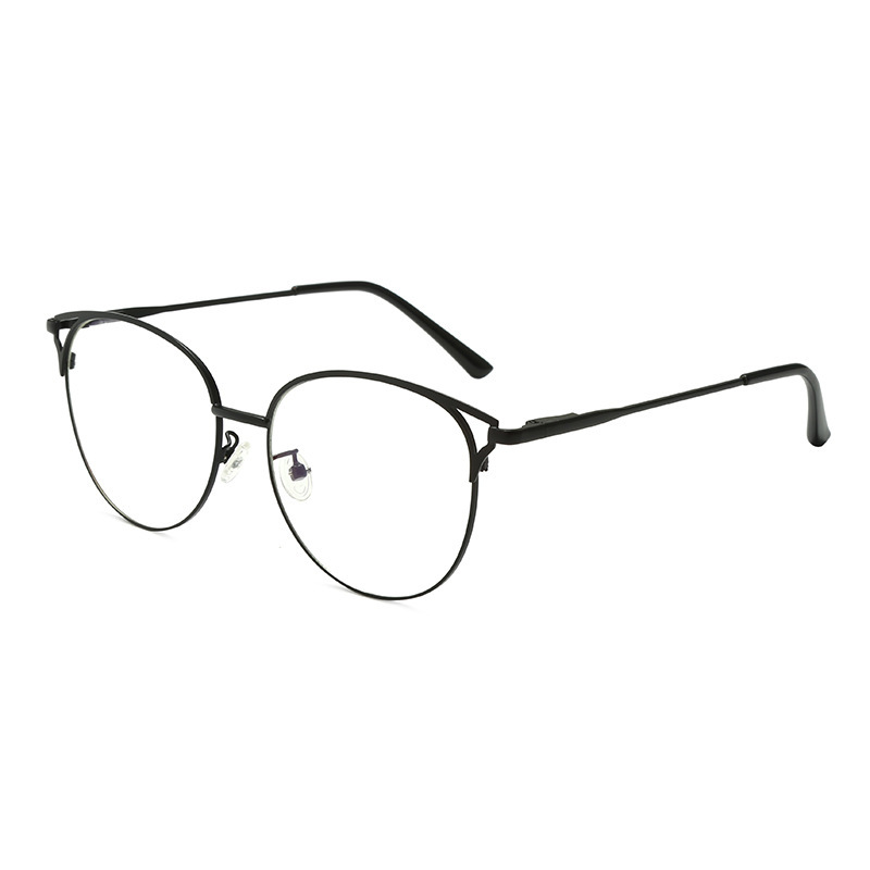 Wholesale Stall Men's and Women's Same Optical Retro Glasses Frame Blue Tape with Myopic Glasses Option Plain Cat Eye Glasses Frame