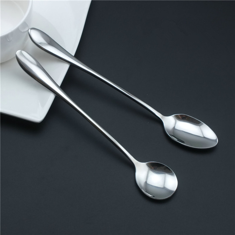 410不锈钢餐具 调味勺子 咖啡勺 尖/圆冰勺 厂家直销 酒吧奶茶勺