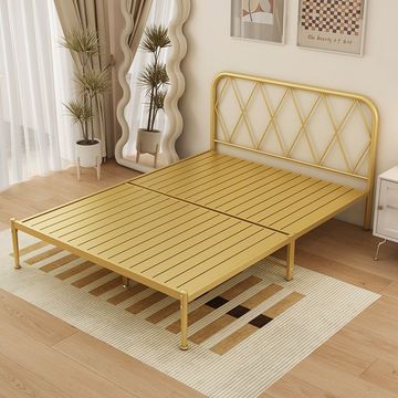 5米家用单人床简约现代1.8m铁架双人床1米加固宿舍床-阿里巴巴