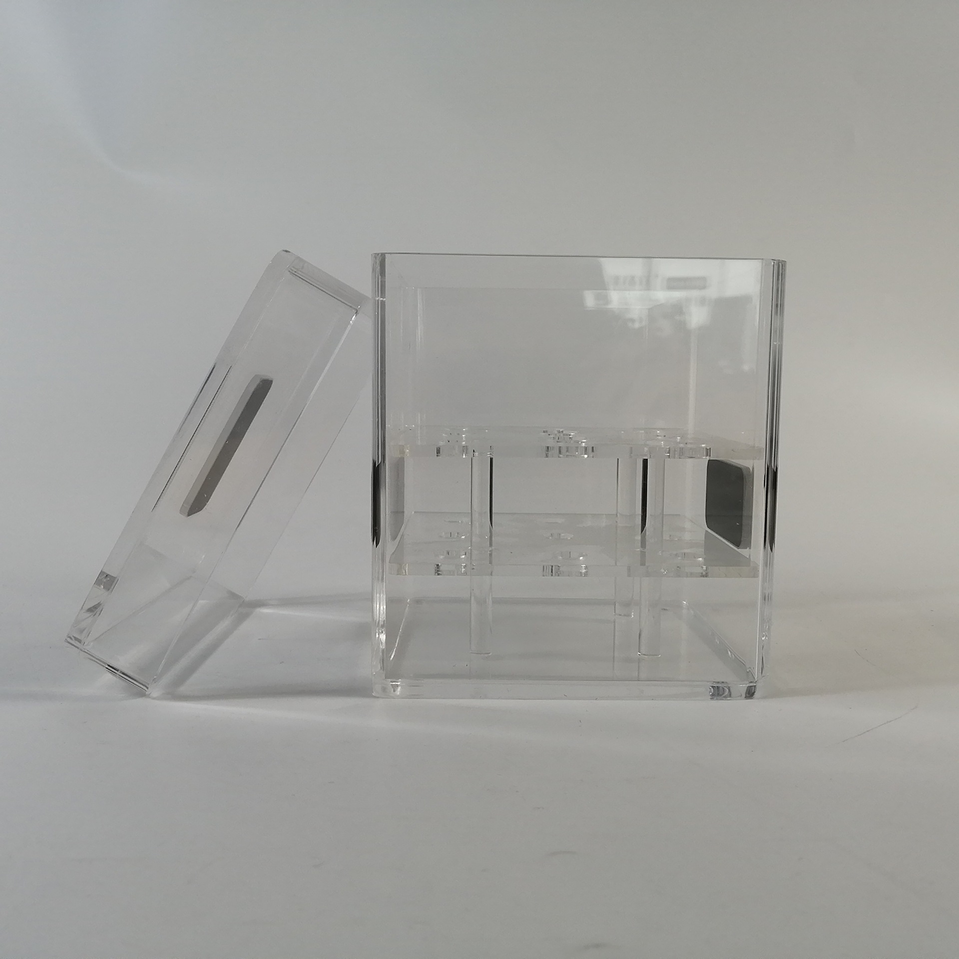 圆边亚克力盒子透明有机玻璃花盒合肥亚克力制作量大优惠