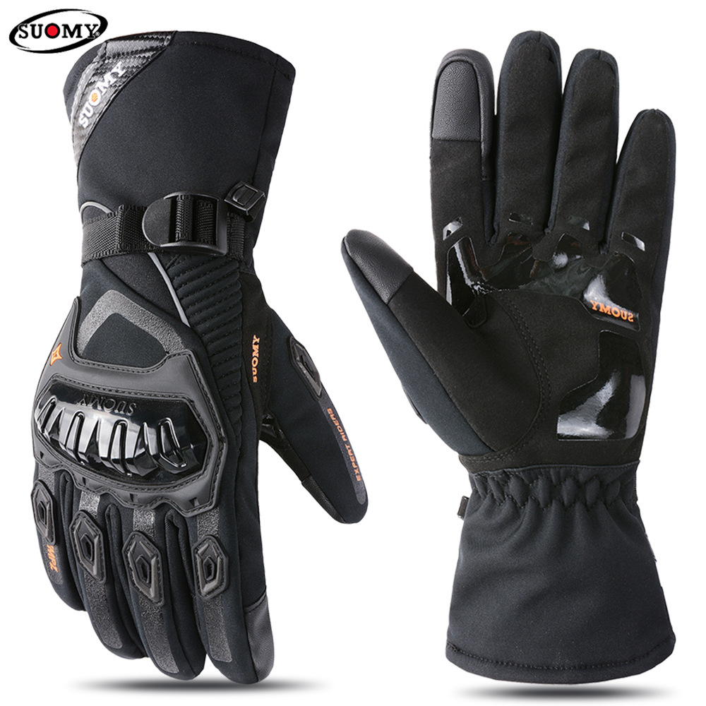 suomy冬季摩托车骑行手套可触屏防水保暖电动车长款防风手套-阿里巴巴