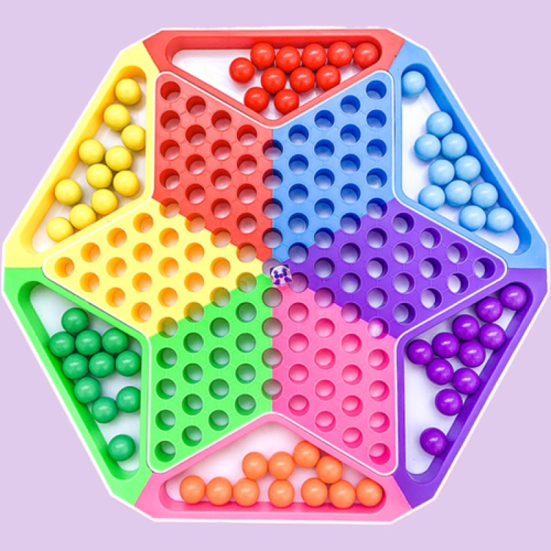 跳棋儿童玻璃珠大人成年人小学生弹珠跳跳棋老式飞行棋