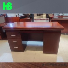 办公家具职员桌办公桌经理桌单人写字台贴木皮老板桌中班台主管桌