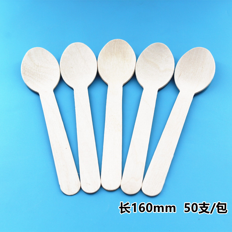 Disposable Wooden Spoon Wooden Knife Wooden Fork Set Dessert Disposable Wooden Knife Fork Spoon Coffee Stick